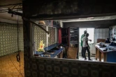 Des employés de Radio-Télévision Nazareth (RTN) le 4 septembre 2016 dans leurs locaux à Libreville