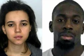 Montage photos diffusé par la police le 9 janvier 2015 d'Amédy Coulibaly et de sa compagne Hayat Boumeddiene