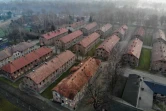 Vue aérienne des baraquements du camp nazi Auschwitz I, le 15 décembre 2019 