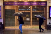 Un théâtre de Broadway fermé à Time Square, le 12 octobre 2020, à New York