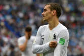 L'attaquant français Antoine Griezmann buteur lors de la qualification de son équipe en demi finales du Mondial le 6 juillet 2018