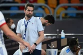 L'entraîneur de l'équipe de France de handball, Guillaume Gille, lors du match du Mondial contre la Suède, le 29 janvier 2021 au Caire