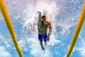 L'Américain Caeleb Dressel lancé vers la conquête du titre mondial du 100 m nage libre à Budapest, le 27 juillet 2017 