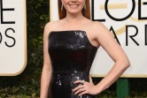 L'actrice Amy Adams sur ke tapis rouge des Golden Globes, le 8 janvier 2017s
