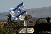 Un drapeau israélien sur la partie du plateau du Golan occupée par Israël, le 10 mai 2018