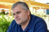 Le président du club albanais Skenderbeu Ardian Takaj, le 23 mai 2018 à Durrës