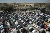 Des Palestiniens musulmans participent à la prière du vendredi, le 18 septembre 2015 à Jérusalem
