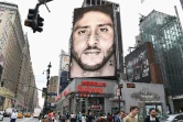 Le joueur de football américain Colin Kaepernick représenté sur une publicité de Nike le 8 septembre 2018 à New York