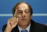 Michel Platini lors d'une conférence de presse le 28 août 2015 à Monaco