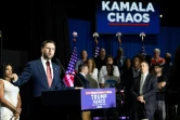Le candidat républicain à la vice-présidence J.D. Vance lors d'un meeting à Philadelphie, en Pennsylvanie, le 6 août 2024