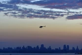 Un hélicoptère dans le ciel de New York