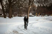 Un cycliste brave le froid à Minneapolis, dans le Minnesota, le 29 janvier 2019