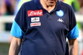 L'entraîneur de Naples Maurizio Sarri après le match de Serie A contre la Fiorentina, le 29 avril 2018 à Florence  