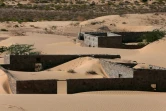 Des maisons abandonnées du village de Wadi al-Murr, à près de 400 km au sud-ouest de la capitale omanaise Mascate, le 31 décembre 2020