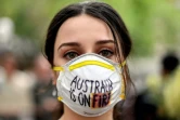 Une manifestante pour le climat à Sydney le 11 décembre 2019