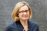 Amber Rudd le 25 avril 2018 à 10 Downing Street, à Londres