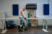 Vitaliy Saiko, un ex-soldat qui a perdu ses jambes pendant la guerre en Ukraine, est l'un des premiers patients à bénéficier d'un programme allemand de soins destiné aux amputés ukrainiens, le 25 juillet 2024 à Berlin