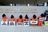 Manifestation pour la fermeture de la prison de Guantanamo, le 11 janvier 2019 à Los Angeles
