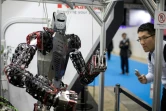 Un robot humanoïde de la société Kawasaki présenté au salon World Robot Summit, le 18 octobre 2018 à Tokyo