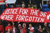 Des supporters de Liverpool réclament justice pour les 96 victimes du drame de  Hillsborough, lors d'un déplacement à Reading le 13 avril 2013
