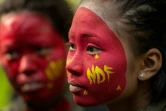 Des combattantes maoïstes de la Nouvelle armée du peuple (NPA), dans les montagnes de la Sierra Madre, dans la jungle philippine, le 30 juillet 2017