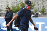Neymar arrive au Parc des Princes à Paris le 24 août 2020 au lendemain de la défaite du PSG en finale de la Ligue des champions contre le Bayern Munich