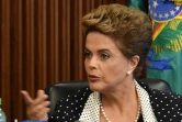 La présidente du Brésil, Dilma Rousseff lors d'une réunion sur les mesures à prendre pour lutter contre le virus Zika, le 1er février 2016 à Brasilia