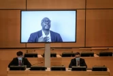 Philonise Floyd s'exprime dans une vidéo diffusée au Conseil des droits de l'Homme de l'ONU à Genève le 17 juin 2020