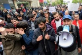 Manifestation de l'opposition à Erevan, le 20 avril 2018