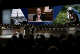 Frank Bainirama, le Premier ministre des Fidji, au "One planet summit" sur le climat le 12 décembre 2017 près de Paris  