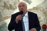 Le secrétaire général de l'académie Goncourt Didier Decoin qui proclamera le 6 novembre 2017 le nom du lauréat photographié le 27 octobre 2015 à Tunis