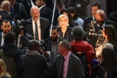 Marine Le Pen lors de l'ouverture du 16e congrès du Front national, le 10 mars 2018 à Lille 