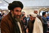 Le mollah Abdul Salam Zaeef, ancien ambassadeur taliban au Pakistan, qui participe aux négociations dans un hôtel de Moscou, le 5février 2019