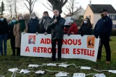 Eric Mouzin, père d'Estelle Mouzin, durant une marche en mémoire de la fillette, à Guermantes, le 9 janvier 2021