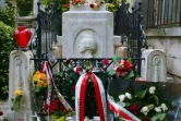 La tombe du compositeur polonais Frédéric Chopin, le 5 mai 2004 au cimetière du Père-Lachaise, à Paris
