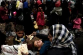 Des déplacés dans le camp de Hammam al-Alil, près de Mossoul, en Irak, le 13 mars 2017