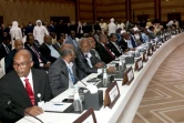 Cérémonie de signature de l'accord entre représentants de la junte tchadienne et une quarantaine de groupes d'opposition, le 8 août 2022 à Doha, au Qatar
