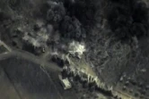 Image tirée d'une vidéo du 30 septembre 2015 diffusée par le ministère russe de la Défense et montrant une frappe de l'aviation russe en Syrie