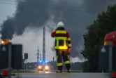 Environ 200 pompiers sont mobilisés pour éteindre l'incendie provoqué par une explosition dans une raffinerie près d'Ingolstadt, le 1er septembre 2018.