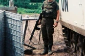Edo van den Berg, Casque bleu du bataillon néerlandais  Dutchbat, en avril 1995 à Srebrenica