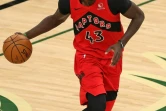 Pascal Siakam des Toronto Raptors au cours de la victoire contre les Milwaukee Bucks en NBA le 18 février 2021 au Fiserv Forum à Milwaukee
