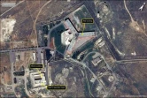 Une image satellite du complexe pénitentiaire de Saydnaya, au nord de Damas, diffusée le 7 février 2017 par Amnesty International