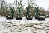 Image tirée d'une vidéo diffusée le 9 février 2022 par le ministère russe de la Défense montrant un bombardier Tupolev Tu-22M3 Backfire au décollage durant des exercices préparatoires à des manoeuvres au Bélarus