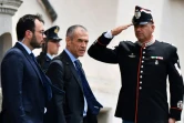 L'économiste italien Carlo Cottarelli quitte le palais présidentiel Quirinial à Rome où il a rencontré le président qui l'a chargé de former un gouvernement, le 28 mai 2018