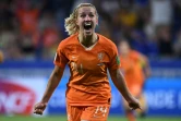 La Néerlandaise Jackie Groenen marque en prolongation l'unique but de la demi-finale du Mondial féminin contre la Suède, le 3 juillet 2019 à Décines-Charpieu