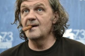 Le réalisateur Emir Kusturica lors de la présentation de son film "On the Milky Road" à Venise, le 9 septembre 2016