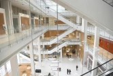 Le hall d'entrée du nouveau palais de justice à Paris, le 16 avril 2018