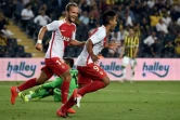 Le buteur monégasque Radamel Falcao et Valère Germain face à Fenerbahçe au tour préliminaire de Ligue des champions à Istanbul, le 27 juillet 2016