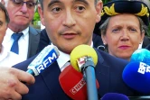Le ministre de l'Intérieur Gerald Darmanin, à Port-Sainte-Marie (Lot-et-Garonne) le 7 juillet 2020