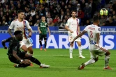 L'attaquant lensois Arnaud Kalimuendo réduit le score (2-1) face à Lyon, lors de la 12e journée de Ligue 1, le 30 octobre 2021 au Groupama Stadium